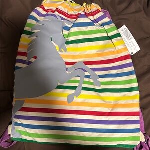 Xhilaration Rainbow Striped Unicorn Bag